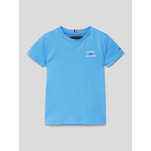 T-shirt z nadrukiem z logo ze sklepu Peek&Cloppenburg  w kategorii T-shirty chłopięce - zdjęcie 169247067
