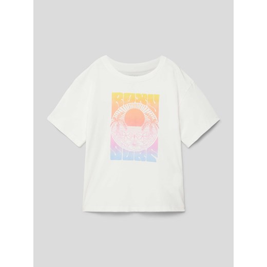 T-shirt z nadrukiem z motywem i logo model ‘GONE TO CALIFORNIA’ ze sklepu Peek&Cloppenburg  w kategorii Bluzki dziewczęce - zdjęcie 169247069