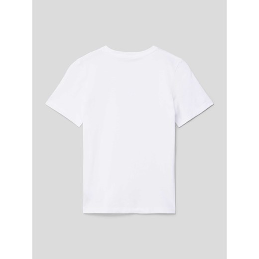 T-shirt chłopięce Calvin Klein biały na wiosnę 