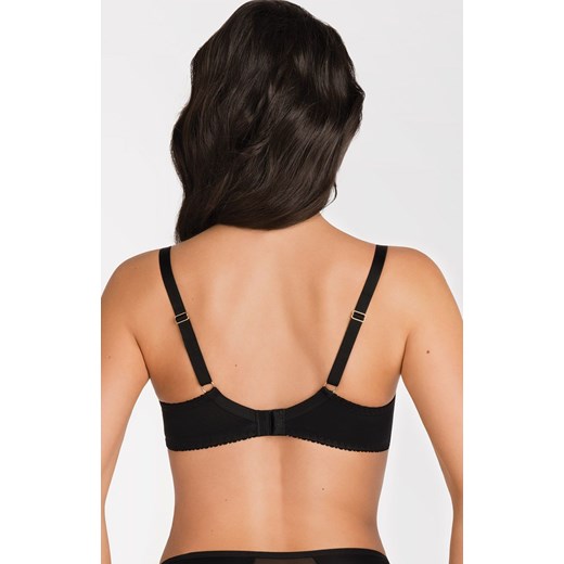 Biustonosz miękki soft czarny K101/1 Gaby, Kolor czarny-wzór, Rozmiar 80H, Gorsenia 105E promocyjna cena Intymna