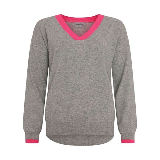 Zwillingsherz Kaszmirowy sweter w kolorze jasnoszaro-różowym Zwillingsherz L okazyjna cena Limango Polska