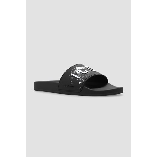 DSQUARED2 Czarne klapki Slide Sandals, Wybierz rozmiar 41 ze sklepu outfit.pl w kategorii Klapki męskie - zdjęcie 169251378