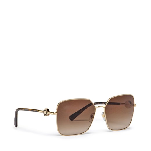 Okulary przeciwsłoneczne Versace 0VE2227 125213 Pale Gold/Brown Gradient Dark Versace 59 eobuwie.pl promocyjna cena