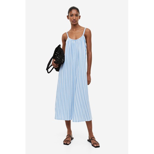 H & M - Dżersejowa sukienka oversize - Biały H & M M H&M