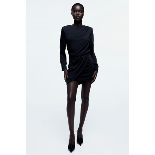 H & M - Drapowana sukienka - Czarny H & M 36 H&M