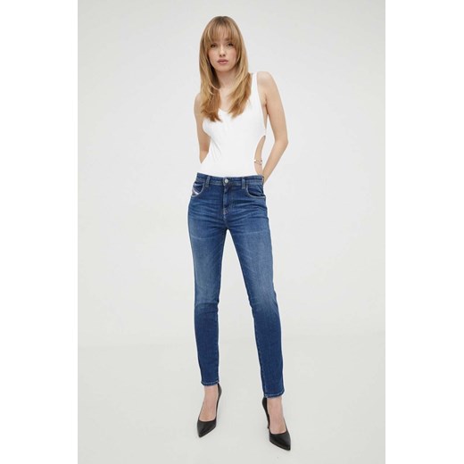 Diesel jeansy damskie kolor granatowy Diesel 28 ANSWEAR.com