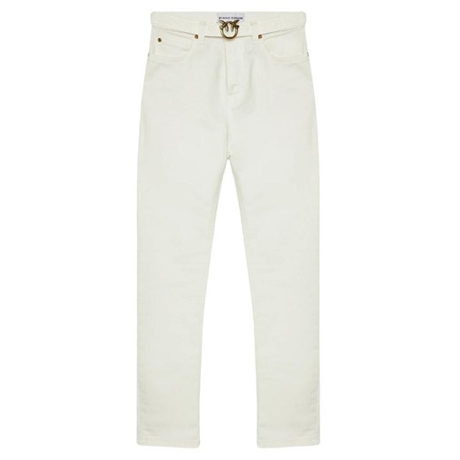 jeansy damskie pinko 100161 a1jm biały ze sklepu Royal Shop w kategorii Jeansy damskie - zdjęcie 169255018