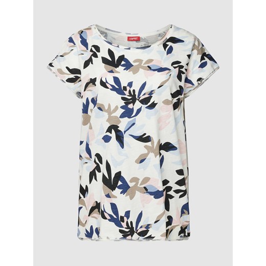 T-shirt z kwiatowym wzorem ze sklepu Peek&Cloppenburg  w kategorii Bluzki damskie - zdjęcie 169255148