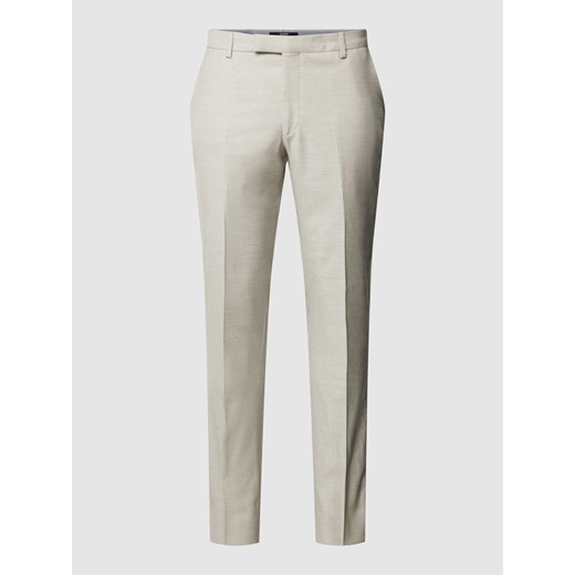 Spodnie do garnituru o kroju extra slim fit z fakturowanym wzorem model ‘Gun’ ze sklepu Peek&Cloppenburg  w kategorii Spodnie męskie - zdjęcie 169255418