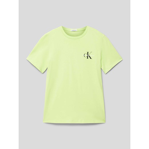 T-shirt z nadrukiem z logo model ‘CHEST MONOGRAM’ ze sklepu Peek&Cloppenburg  w kategorii T-shirty chłopięce - zdjęcie 169255636