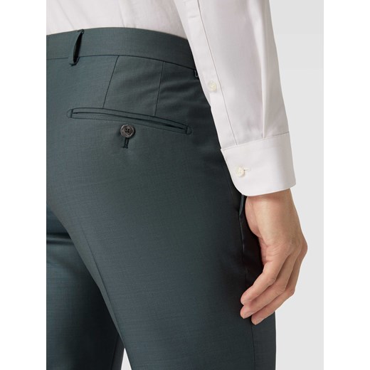 Spodnie do garnituru o kroju slim fit z żywej wełny w kant model ‘Blayr’ 52 Peek&Cloppenburg 