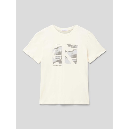 T-shirt z nadrukiem z motywem i logo model ‘SERENITY MONOGRAM’ ze sklepu Peek&Cloppenburg  w kategorii T-shirty chłopięce - zdjęcie 169255877