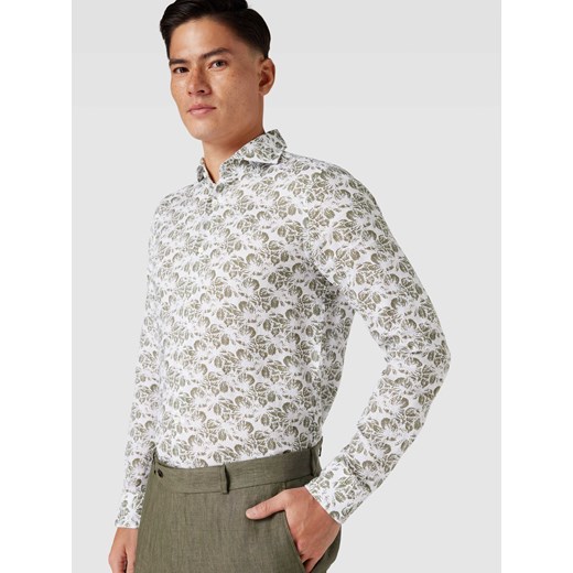 Koszula biznesowa o kroju slim fit ze wzorem na całej powierzchni Joop! 40 Peek&Cloppenburg 