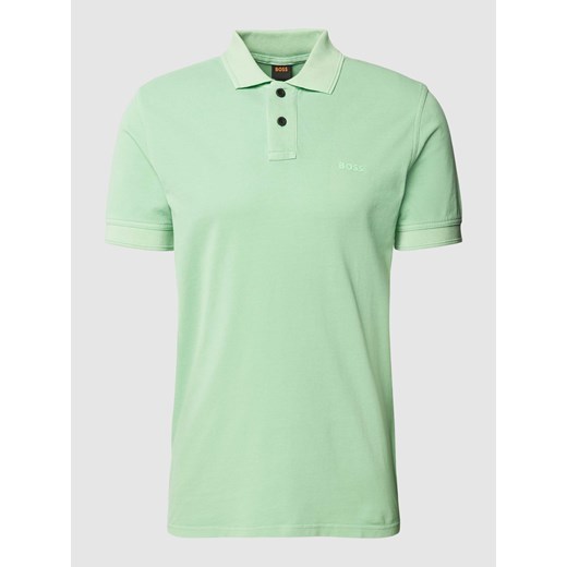Koszulka polo o kroju slim fit z detalem z logo model ‘Prime’ ze sklepu Peek&Cloppenburg  w kategorii T-shirty męskie - zdjęcie 169255909