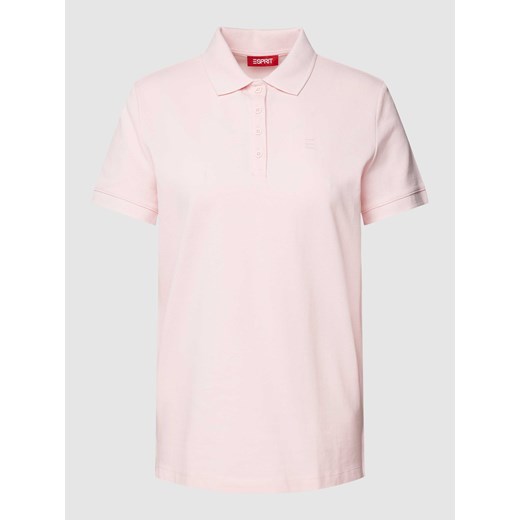 Koszulka polo w jednolitym kolorze ze sklepu Peek&Cloppenburg  w kategorii Bluzki damskie - zdjęcie 169256217