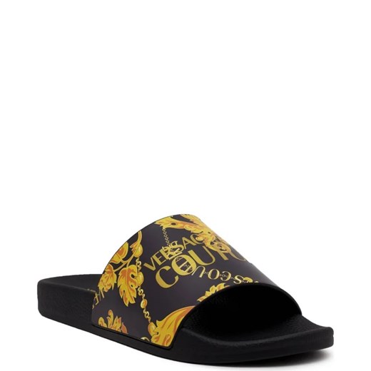 Klapki damskie Versace Jeans na płaskiej podeszwie casual z tworzywa sztucznego bez zapięcia
