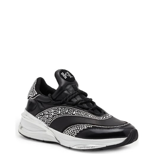 Buty sportowe damskie Karl Lagerfeld sneakersy na platformie sznurowane skórzane