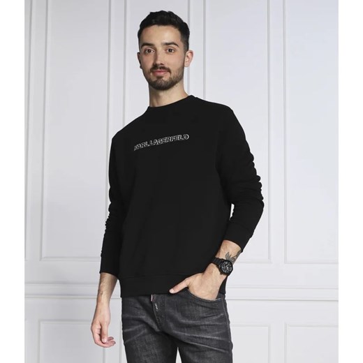 Bluza męska Karl Lagerfeld czarna z napisami