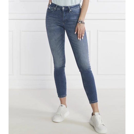 Jeansy damskie granatowe Calvin Klein