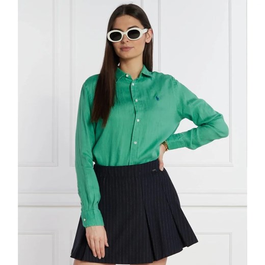 POLO RALPH LAUREN Lniana koszula | Regular Fit ze sklepu Gomez Fashion Store w kategorii Koszule damskie - zdjęcie 169260458
