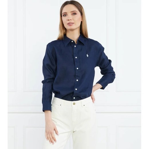 POLO RALPH LAUREN Lniana koszula | Regular Fit ze sklepu Gomez Fashion Store w kategorii Koszule damskie - zdjęcie 169261355