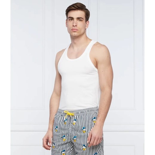 T-shirt męski Dsquared2 biały z krótkim rękawem na lato
