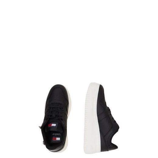 Buty sportowe damskie Tommy Jeans sneakersy czarne na platformie sznurowane 