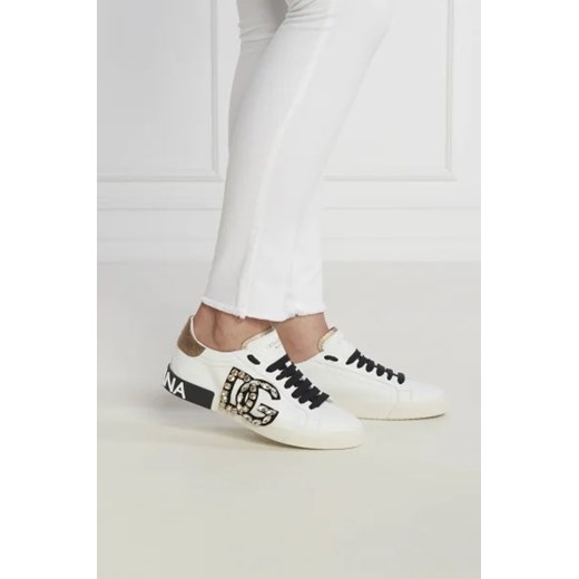 Dolce & Gabbana trampki damskie białe sznurowane