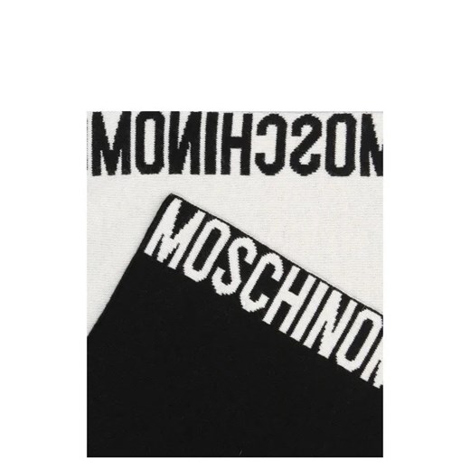 Moschino Wełniany szal | z dodatkiem kaszmiru Moschino Uniwersalny wyprzedaż Gomez Fashion Store