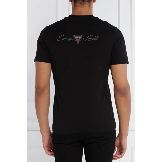 Czarny t-shirt męski Aeronautica Militare