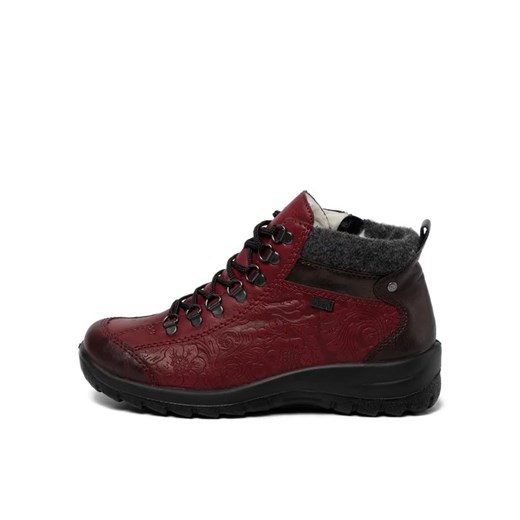 Rieker Botki L7144-35 Bordowy Rieker 38 MODIVO wyprzedaż