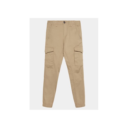 Jack&Jones Junior Spodnie materiałowe Paul 12193900 Beżowy Slim Fit ze sklepu MODIVO w kategorii Spodnie chłopięce - zdjęcie 169283535