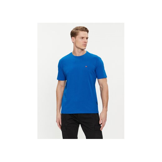 Napapijri T-Shirt Salis NP0A4H8D Niebieski Regular Fit ze sklepu MODIVO w kategorii T-shirty męskie - zdjęcie 169283619