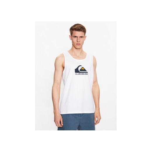 Quiksilver Tank top Big Logo EQYZT07236 Biały Regular Fit ze sklepu MODIVO w kategorii T-shirty męskie - zdjęcie 169284115