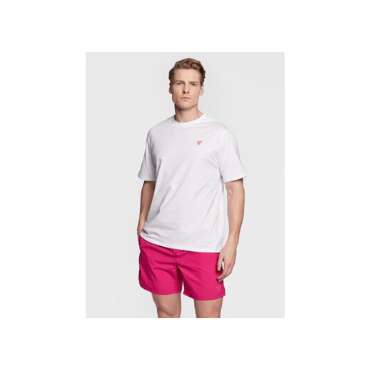 Guess T-Shirt F3GI00 K8HM0 Biały Regular Fit ze sklepu MODIVO w kategorii T-shirty męskie - zdjęcie 169284426