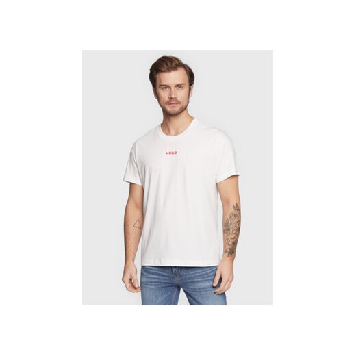 Hugo T-Shirt Linked 50480246 Biały Regular Fit XL MODIVO