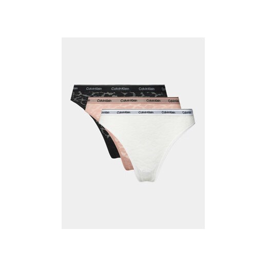 Calvin Klein Underwear Komplet 3 par fig klasycznych 000QD5069E Kolorowy ze sklepu MODIVO w kategorii Majtki damskie - zdjęcie 169284697