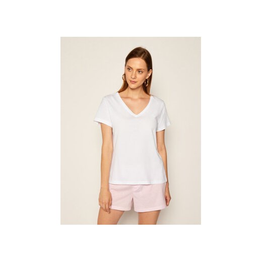 Lauren Ralph Lauren T-Shirt I811527 Biały Regular Fit ze sklepu MODIVO w kategorii Piżamy damskie - zdjęcie 169284797