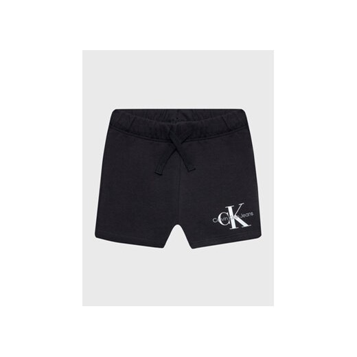 Calvin Klein Jeans Szorty sportowe Monogram Logo IN0IN00061 Czarny Regular Fit ze sklepu MODIVO w kategorii Spodenki niemowlęce - zdjęcie 169284817