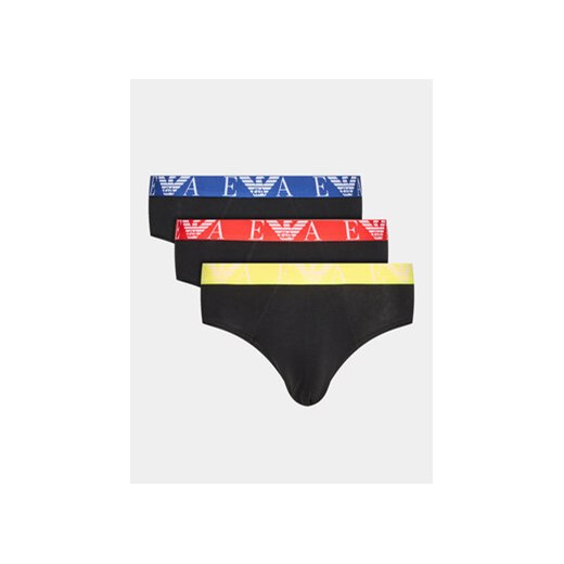 Emporio Armani Underwear Komplet 3 par slipów 111734 3R715 50620 Czarny ze sklepu MODIVO w kategorii Majtki męskie - zdjęcie 169285946