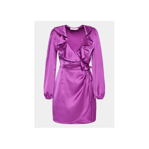 Please Sukienka koktajlowa A1NKOG1000 Fioletowy Regular Fit ze sklepu MODIVO w kategorii Sukienki - zdjęcie 169286029