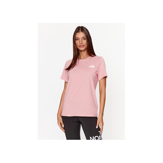 The North Face T-Shirt Foundation Graphic NF0A86XQ Różowy Regular Fit ze sklepu MODIVO w kategorii Bluzki damskie - zdjęcie 169286858