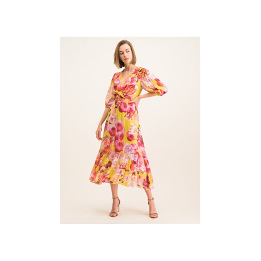 Pinko Sukienka letnia 20201 BLK01 1G14KD 7932 Kolorowy Regular Fit Pinko 40 okazyjna cena MODIVO