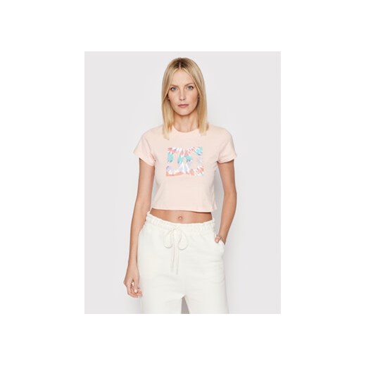 DC T-Shirt Star ADJZT03035 Różowy Slim Fit L MODIVO