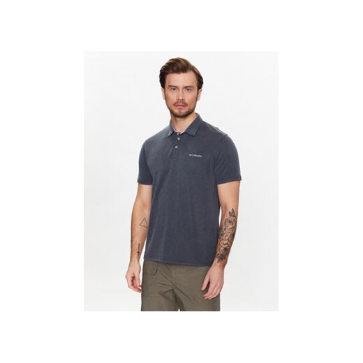 Columbia Polo Melson Point 1772721 Szary Regular Fit ze sklepu MODIVO w kategorii T-shirty męskie - zdjęcie 169287755