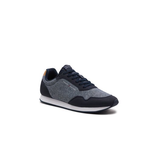 Tommy Hilfiger Sneakersy Lo Runner Mix Chambray FM0FM05070 Granatowy Tommy Hilfiger 40 MODIVO