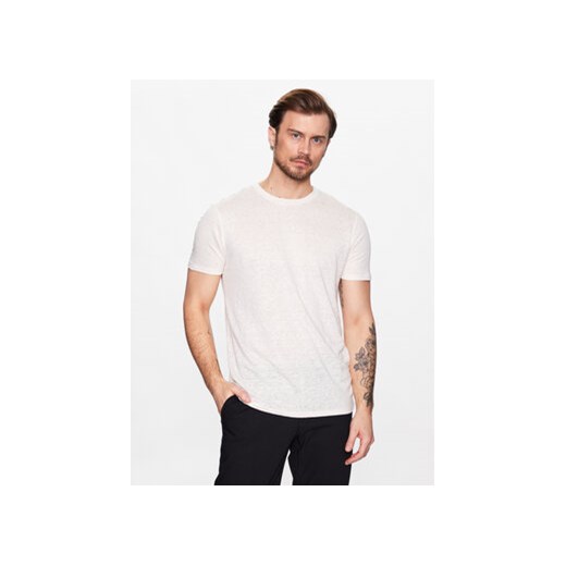 J.Lindeberg T-Shirt Coma FMJT07729 Beżowy Regular Fit ze sklepu MODIVO w kategorii T-shirty męskie - zdjęcie 169288168