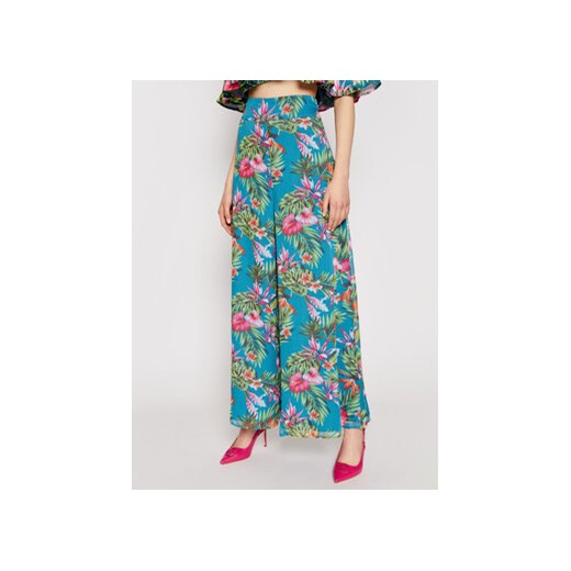 Guess Spodnie materiałowe Dina W1GB98 WDVF0 Kolorowy Regular Fit ze sklepu MODIVO w kategorii Spodnie damskie - zdjęcie 169288197