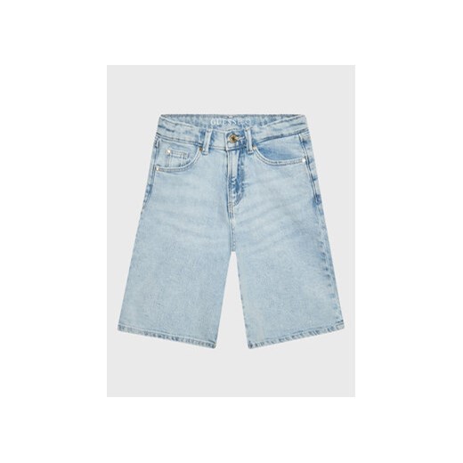 Guess Szorty jeansowe J3GD17 D4MS0 Niebieski Relaxed Fit ze sklepu MODIVO w kategorii Spodenki dziewczęce - zdjęcie 169288215