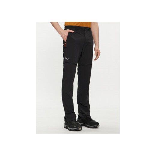 Salewa Spodnie outdoor Puez 28874 Czarny Regular Fit ze sklepu MODIVO w kategorii Spodnie męskie - zdjęcie 169288595